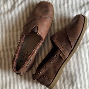 NWOT Leather Memory Foam Slip On